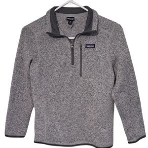 Kids gray Patagonia pullover